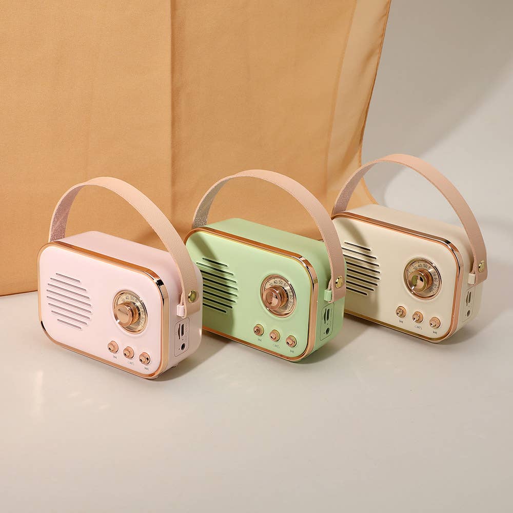 Mini Retro Karaoke Machine Bluetooth Speaker with Microphone