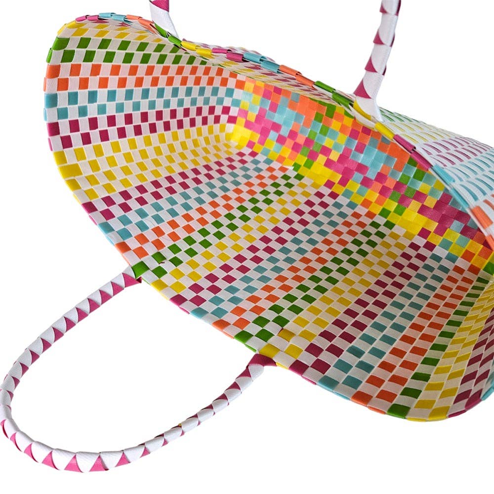 Basket Weave Oversized Tote Bag